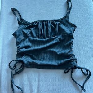 Women's gray Ruched Top